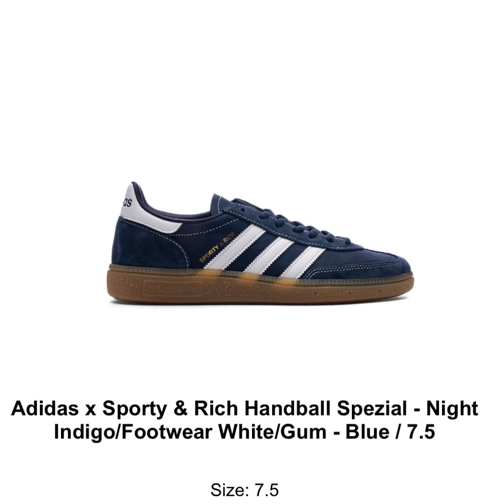 Adidas x Sporty & Rich Collab Handball Spezial - Blue and White